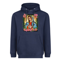 Lady Of Guadalupe Portrait Heavyweight Hoodie | Teevron