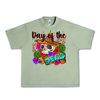 Oil Green mexican day of the dead Urban Heavy Tee - Zillion Design Studio