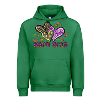 Emerald Mardi Gras heart Urban Hoodie - LillyAllenDesigns