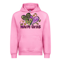 Fuchsia Pink Mardi Gras heart Urban Hoodie - LillyAllenDesigns