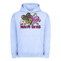Pigment Grape Ice Mardi Gras heart Urban Hoodie - LillyAllenDesigns