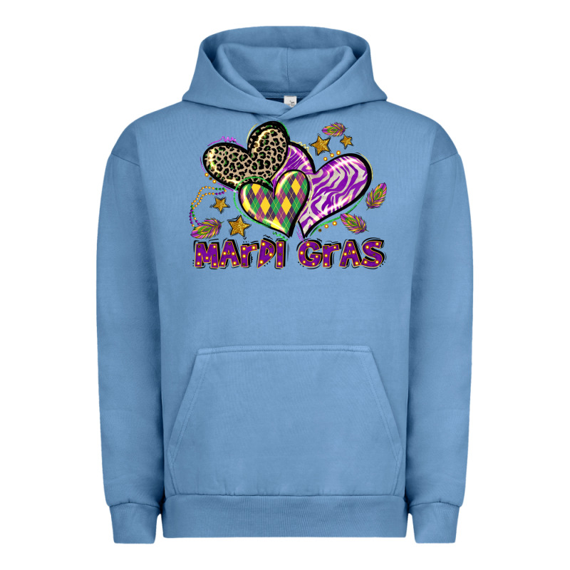 Mardi Gras Heart Urban Hoodie by LillyAllenDesigns | Teevron