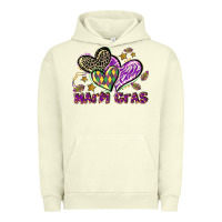 Pigment Pistachio Mardi Gras heart Urban Hoodie - LillyAllenDesigns