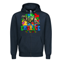 Navy embrace difference Zipper Hoodie - AdoDesignShop