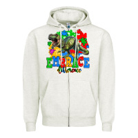 Oatmeal Heather embrace difference Zipper Hoodie - AdoDesignShop