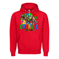 Red embrace difference Zipper Hoodie - AdoDesignShop