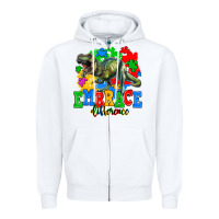 White embrace difference Zipper Hoodie - AdoDesignShop