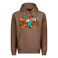 Chestnut nurse with fall element Premium Hoodie - AdoDesignShop