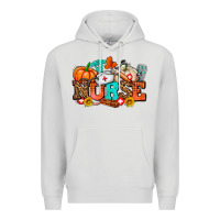 Dove Grey nurse with fall element Premium Hoodie - AdoDesignShop