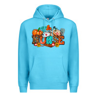 Ocean Blue nurse with fall element Premium Hoodie - AdoDesignShop