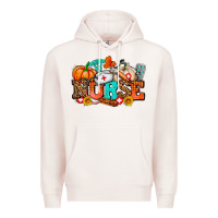 Pale Pink nurse with fall element Premium Hoodie - AdoDesignShop