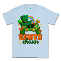 Dusty Blue Gamer chaun st.patricks day Classic Tee - Neo Western