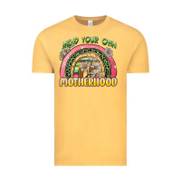 Vintage Mustard mind your own motherhood Vintage Tee - Zillion Design Studio