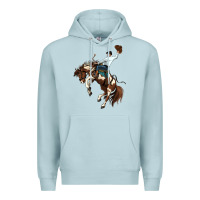Blue Mist american paint horse rodeo cowboy Premium Hoodie - MaliasSmallBusiness