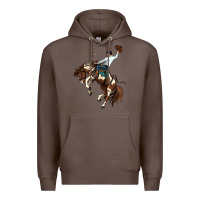 Coffee american paint horse rodeo cowboy Premium Hoodie - MaliasSmallBusiness