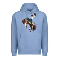 Colony Blue american paint horse rodeo cowboy Premium Hoodie - MaliasSmallBusiness