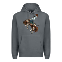 Rock american paint horse rodeo cowboy Premium Hoodie - MaliasSmallBusiness