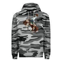 Slate Camo american paint horse rodeo cowboy Premium Hoodie - MaliasSmallBusiness