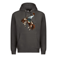 Smoke american paint horse rodeo cowboy Premium Hoodie - MaliasSmallBusiness