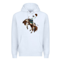 White american paint horse rodeo cowboy Premium Hoodie - MaliasSmallBusiness