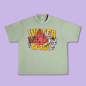 Watermelon Crawl Urban Heavy Tee Designed By Texasbilliewilder