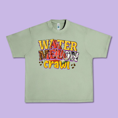 Watermelon Crawl Urban Heavy Tee Designed By Texasbilliewilder