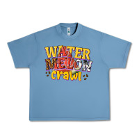 Pebble Blue watermelon crawl Urban Heavy Tee - texasbilliewilder