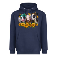 Navy sunflower heifers Heavyweight Hoodie - Jasminsmagicworld