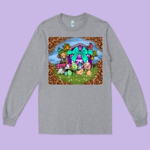 Farm Animal Easter Tumbler Easter Day Long Sleeve Tee Designed By Neo Western