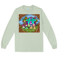 Matcha Farm animal easter tumbler Easter Day Long Sleeve Tee - Neo Western