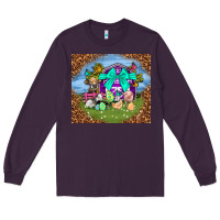 Plum Farm animal easter tumbler Easter Day Long Sleeve Tee - Neo Western