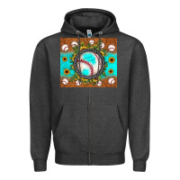 Charcoal Heather baseball turquoise sunflower Zipper Hoodie - JahusDesignShop