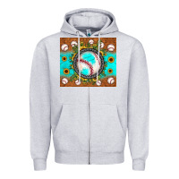 Heather Grey baseball turquoise sunflower Zipper Hoodie - JahusDesignShop