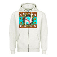 Oatmeal Heather baseball turquoise sunflower Zipper Hoodie - JahusDesignShop