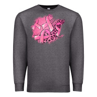 Charcoal Heather breast cancer patches Premium Sweatshirt - Jasminsmagicworld