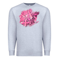 Heather Grey breast cancer patches Premium Sweatshirt - Jasminsmagicworld