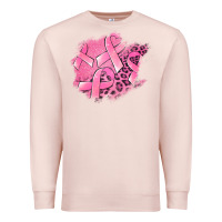 Pale Pink breast cancer patches Premium Sweatshirt - Jasminsmagicworld