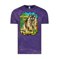 Cloud Purple raccoon home is where the trash is Vintage Tee - BarkalooDesign