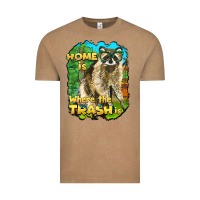 Vintage Coffee raccoon home is where the trash is Vintage Tee - BarkalooDesign