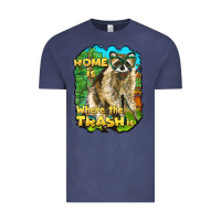Vintage Denim raccoon home is where the trash is Vintage Tee - BarkalooDesign