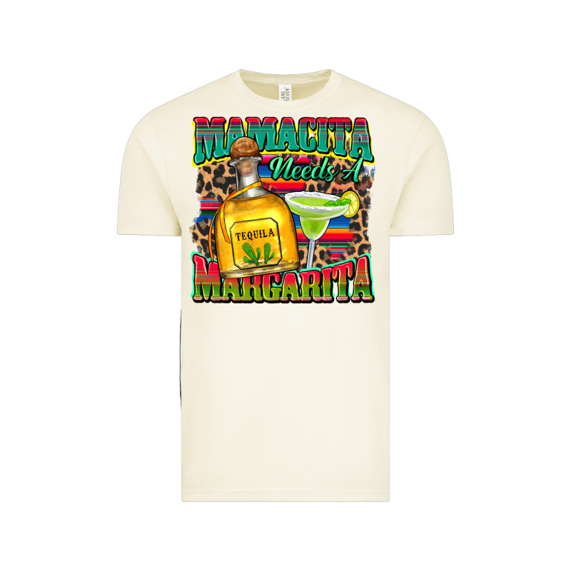 Mamacita Needs A Margarita Vintage Tee by Zillion Design Studio | Teevron