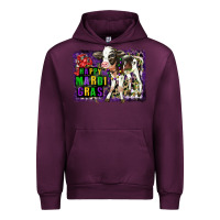 Mauve Wine Mardi Gras Calf Urban Hoodie - LillyAllenDesigns