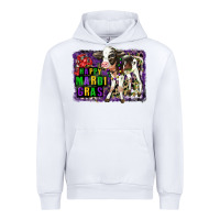 White Mardi Gras Calf Urban Hoodie - LillyAllenDesigns