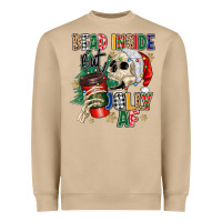 Dead Inside But Jolly As Fuck Heavyweight Sweatshirt | Teevron