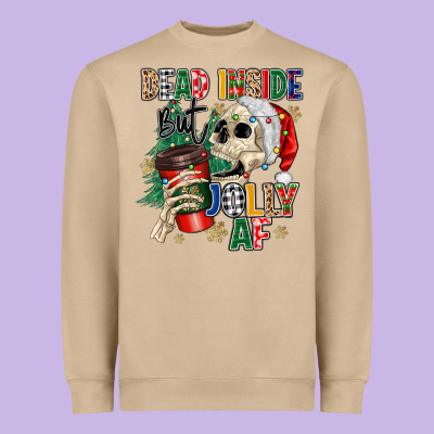 Heavyweight Sweatshirt dead inside but jolly as fuck