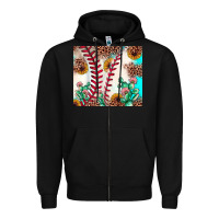 Black baseball leopard turquoise cactus sunflower Zipper Hoodie - JahusDesignShop