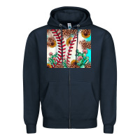Navy baseball leopard turquoise cactus sunflower Zipper Hoodie - JahusDesignShop