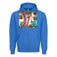 True Royal baseball leopard turquoise cactus sunflower Zipper Hoodie - JahusDesignShop