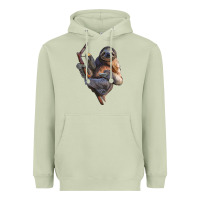 Matcha Sloth Heavyweight Hoodie - LillyAllenDesigns