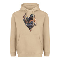 Mushroom Sloth Heavyweight Hoodie - LillyAllenDesigns